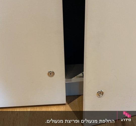 דלתות ארון עם מנעולים מובנים